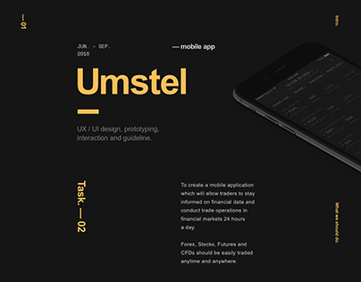 Project thumbnail - Umstel Mobile Trading Platform