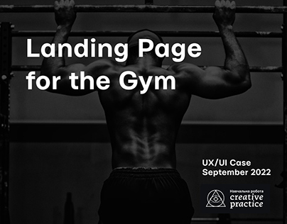 Landing Page for the Gym