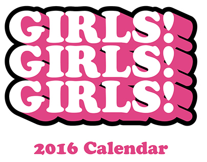 Girls Girls Girls - French Paper Calendar