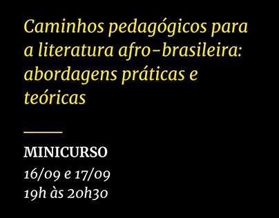 Caminhos pedagógicos para a literatura afro-brasileira
