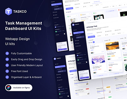 Task Management Dashboard UI Design Kits
