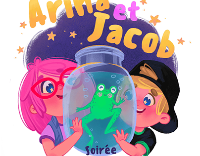 "Arina and Jacob" Children's book. Illustration