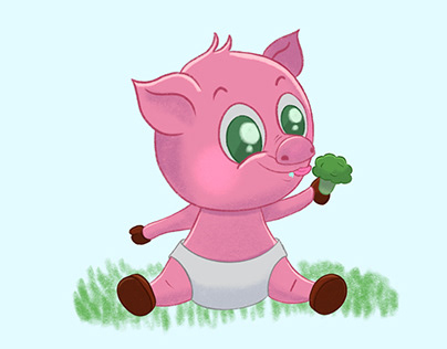 Piglet Character Design