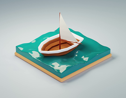 Isometric_3D Boat