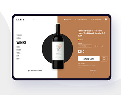 ELITE | Premium alcohol store website