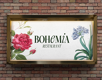 Bohemia Restaurant Brand Identity