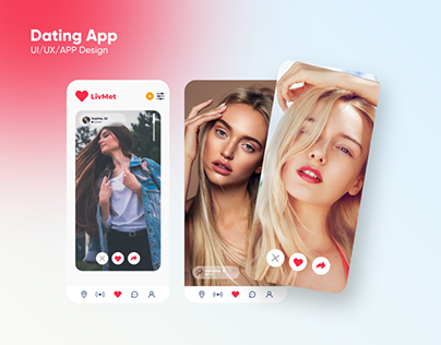 LivMet - Online Dating App UI Design
