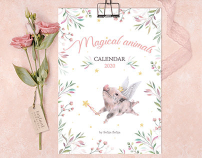 Calendar 2020: Magical animals
