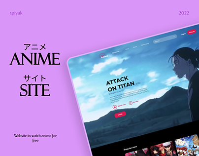 Anime Website on Behance