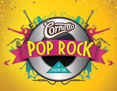 Cornetto Pop Rock Identity Design