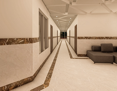Hotel Corridor and Lobby design