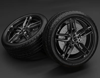 3D REalistic car wheels model Design