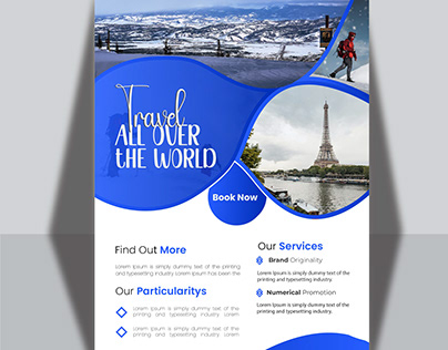 Creative Corporate & Travel Flyer Brochure Template .