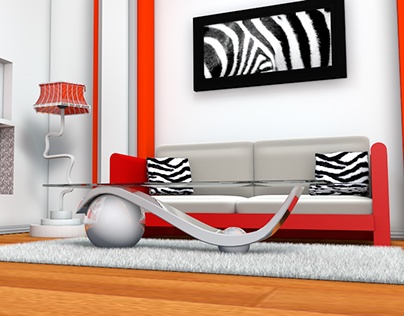 Living Room - Render 3D
