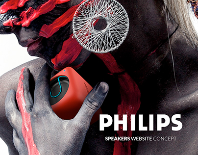 Philips portable speakers concept website