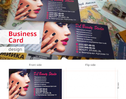 Hairdressers Business card design