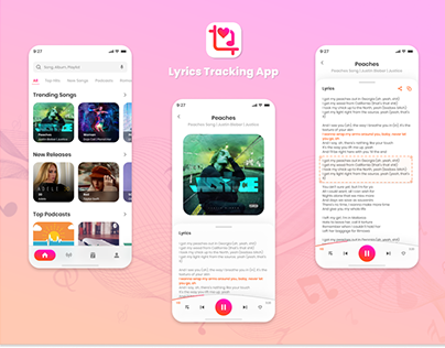 Lyrics Tracking app