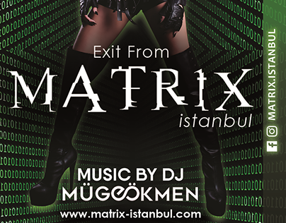 A flyer design for a Night Club located in Istanbul.