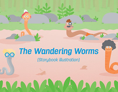 The Wandering Worms - Storybook illustration