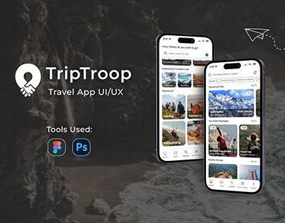 TripTroop- Group Travel App | Ui/Ux Project