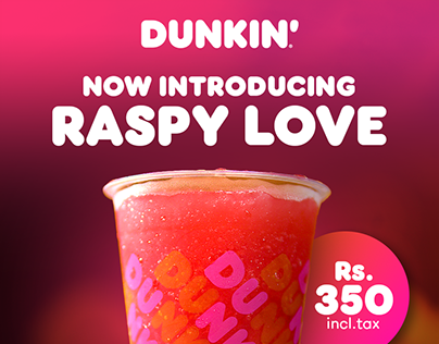 Dunkin' Raspberry Drink Launch