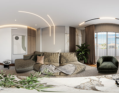 360 Modern Living Room