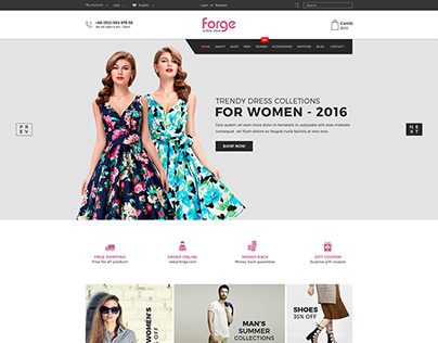 Forge - eCommerce PSD Template