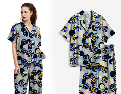seamless flower pattern for pyjamas