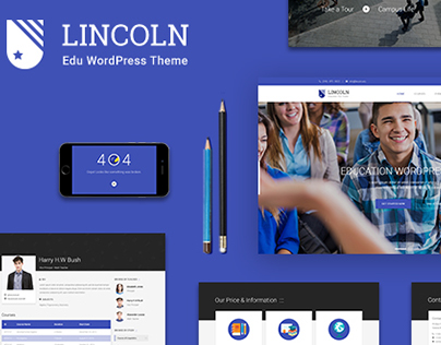 LINCOLN - Educational Material Design WordPress Theme