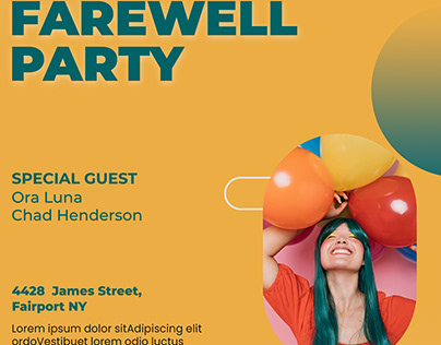 Farewell party poster