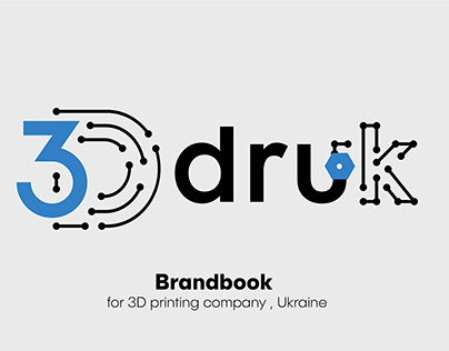 Brandbook for 3d printing company, logo design