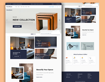 Furniture Website - E-Commerce Design