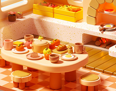 Miniature kitchen | 3D room