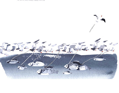 illustrations for "Jonathan Livingston Seagull"