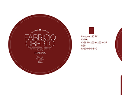 Fabricio Oberto Wine Packaging