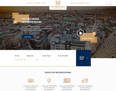 Welcome2Vienna Website Design