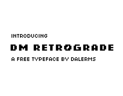 Retrograde - A Free Pixel Font / Typeface