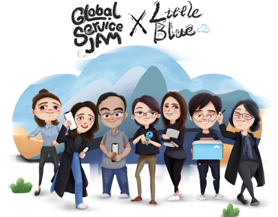 Global Service Jam&Little blue