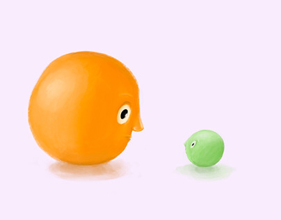 Orange meets peas