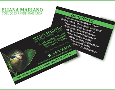 Cartão de Visita Eliana Mariano