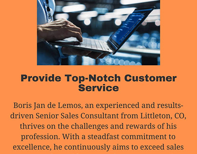 Boris Jan De Lemos - Provide Top-Notch Customer Service