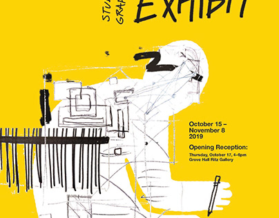 SDSU Faculty Exhibition Poster Design