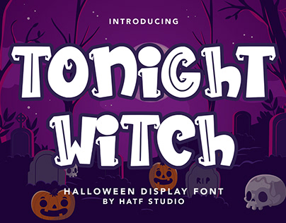 TONIGHT WITCH - Halloween Display Font