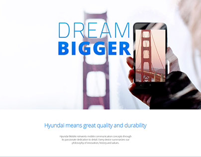 Hyundai Mobile Web Page Re-design