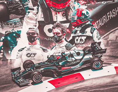 Pierre Gasly Alpha Tauri F1 Poster