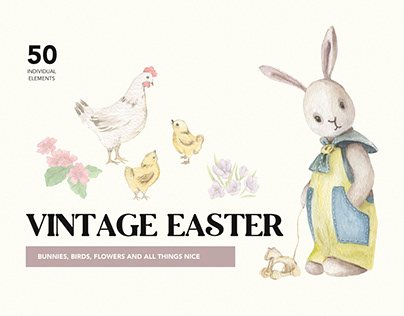 Vintage Easter Illustrations