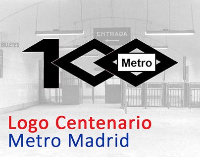 Logo centenario Metro Madrid