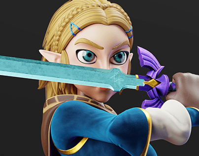 Princess Zelda | 3D Character Sculpting