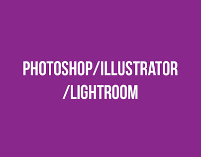 Portafolio Photoshop/Illustrator/Lightroom