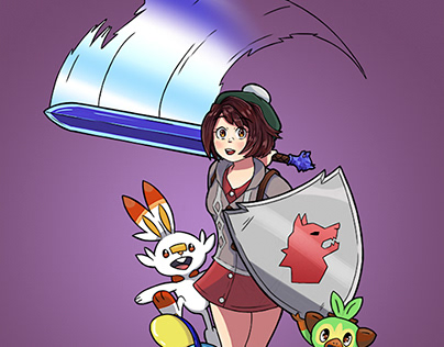 Pokemon Sword and Shield Avatar Illustration